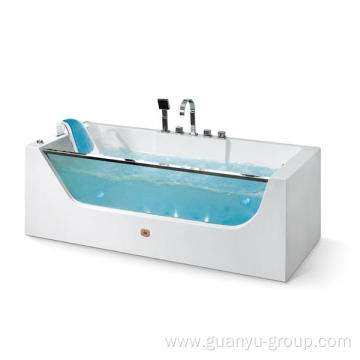 Acrylic & Glass Single Indoor Bathtub